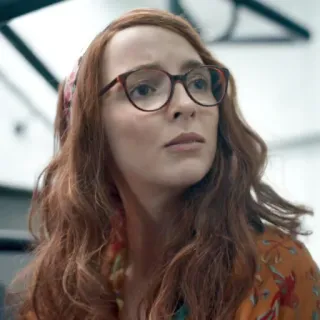 🌙 b7fe3683 женщина, очки, человек, портрет telegram sticker