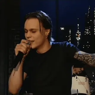 🤤 d353e458 Ville Valo singer, rock, music, tattoo, man telegram sticker