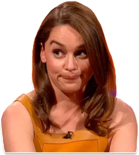 😝 0ea08af8 Emilia Clarke actress, person, celebrity, woman telegram sticker
