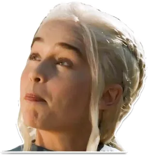 Emilia Clarke Makes Weird Faces telegram stickers