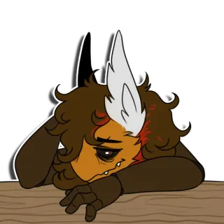 Vincent the Moth whatsapp stickers