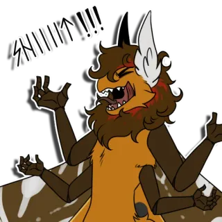 😡 ce4b9b6e SNORTT!!! コウモリ, 怒り, 漫画, 動物, 生き物, 感嘆 telegram sticker