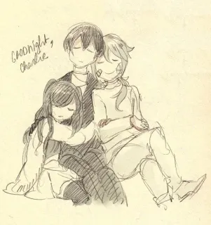 Си / Винсент ("Hello, Charlotte!") :: @fStikBot telegram stickers