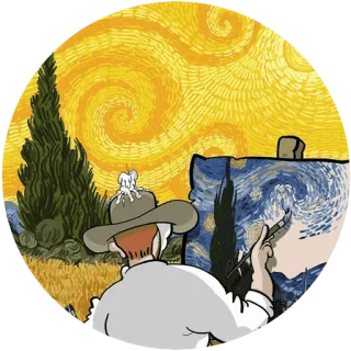 Vincent van Gogh @Le_Penseurr telegram stickers