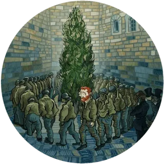 🌾 983c4759 seni, lukisan, halaman, tokoh, gaya Van Gogh telegram sticker