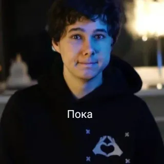 🧐 5b3249c9 Пока 问候, 俄语, 心, 手, 连帽衫 telegram sticker