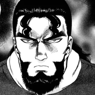 ⚔ 568345e5 动漫, 漫画, 男人, 严肃, 生气 whatsapp sticker