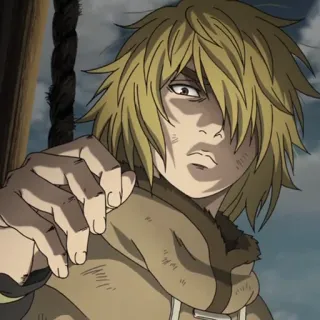 ⚔️ 35a5864c Thorfinn Vinland Saga Anime, Marah, Menunjuk, Vinland, Saga telegram sticker