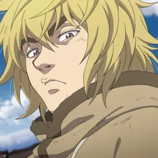 🏹 55b2cf12 Thorfinn Vinland Saga Anime, Manga, Pejuang, Viking, Pirang telegram sticker