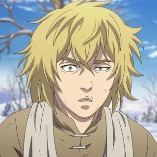 🏹 90934742 Thorfinn Vinland Saga anime, manga, viking, karakter, ekspresi telegram sticker