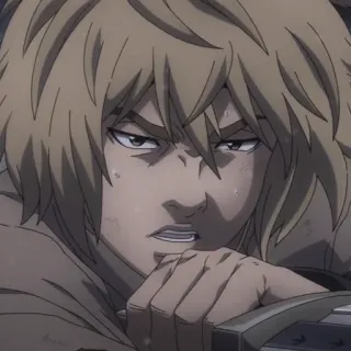 🛡 98d8ce1a Thorfinn Vinland Saga Anime, Manga, Pejuang, Petarung, Berserker telegram sticker