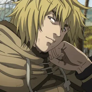 🏹 cb124e6a Thorfinn Vinland Saga Anime, Manga, Viking, Pejuang, rambut pirang telegram sticker