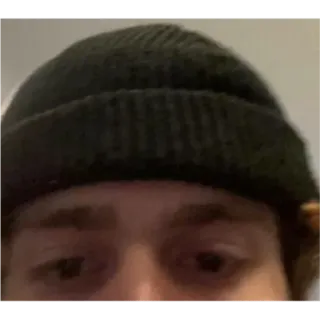 😶 b82e95e8 人, 顔, 帽子, ニット帽, 目 telegram sticker