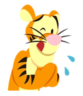😚 adee00e7 Tigger 만화, 티거, 디즈니, 곰돌이 푸 telegram sticker