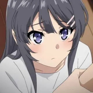 🤍 f9bca43a Mai Sakurajima Rascal Does Not Dream of Bunny Girl Senpai Anime, Fille, Mignon, Bunny Girl Senpai, Mai Sakurajima whatsapp sticker