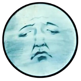 😔 47f202a2 lua, rosto, triste, expressão, azul, celestial whatsapp sticker