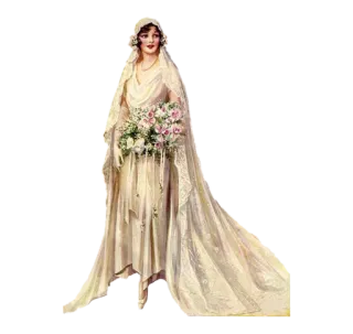 👰‍♀ 47cd881f 婚纱, 新娘, 鲜花, 女人, 复古, 蕾丝 telegram sticker