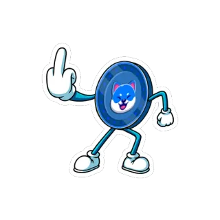 🖕 c0af0873 jari tengah, gestur menghina, kartun, anjing, menyinggung, stiker whatsapp sticker