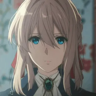 ✨ 128e7cfd Violet Evergarden 动漫, 角色, 肖像, 薇尔莉特永恒花园 telegram sticker