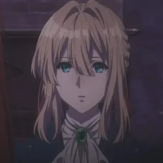 💎 484f7223 Violet Evergarden 动漫, 角色, 女孩, 肖像, 动画 telegram sticker