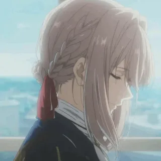 💎 8241e617 Violet Evergarden 动漫, 女孩, 角色, 动画, 薇尔莉特·伊芙加登 telegram sticker