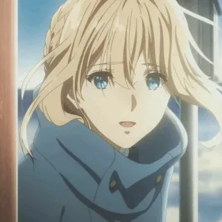 ✨ b4f3295a Violet Evergarden 动漫, 角色, 插画, 肖像, 薇尔莉特·伊芙加登 telegram sticker