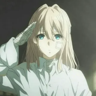 ✨ d871ddd9 Violet Evergarden 动漫, 角色, 薇尔莉特·伊芙加登 telegram sticker