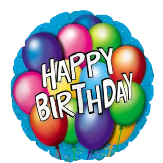 🎈 603e05a1 HAPPY BIRTHDAY birthday, balloons, celebration, party, greeting telegram sticker