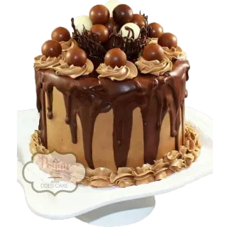 🎂 66a5cd9a cake, chocolate, dessert, sweets, food telegram sticker