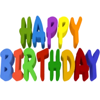 👏 6f75f2a0 HAPPY BIRTHDAY birthday, happy, celebration, greeting, party telegram sticker