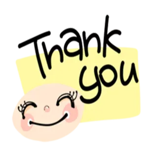 🙏 e56076c3 Thank you thank you, cute, face, yellow telegram sticker