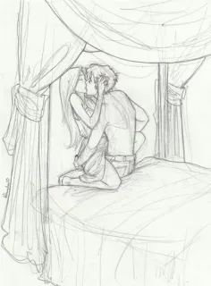 ❤ 22929828 couple, baiser, lit, romance, amour, affection telegram sticker