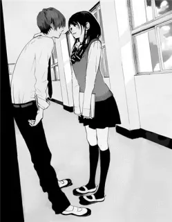 ❤ 272702fd Anime, Romance, École, Couple, Manga telegram sticker