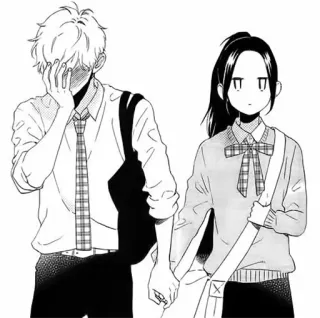 ❤ 406d737f Anime, Manga, Couple, École, Romance telegram sticker