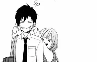 ❤ 6fe899b2 Anime, Manga, Couple, Uniforme scolaire, Amour, Amitié telegram sticker