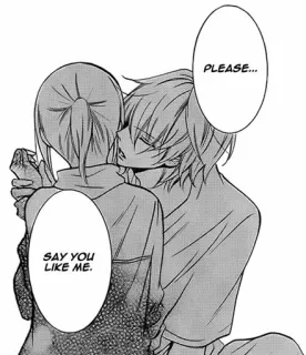 ❤ 71dc6cc5 PLEASE... SAY YOU LIKE ME. Manga, Anime, Romance, Amour, Couple telegram sticker