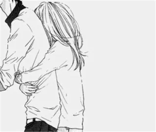 ❤ 763d07d0 Anime, Câlin, Amour, Couple, Romance, Croquis telegram sticker