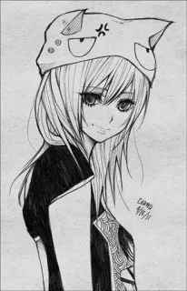 ❤ 7c621215 Fille anime, Dessin, Manga, Dessin animé, Mignon, Illustration telegram sticker