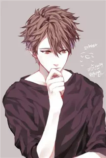 ❤ 93e8ca42 오빠다 Animé, Garçon, Coréen, Texte telegram sticker