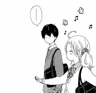 ❤ b77dfed2 Anime, Manga, École, Romance, Mignon, Couple telegram sticker