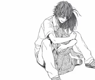 ❤ bf55e670 Anime, Manga, Câlin, Amour, Affection, Romance, Dessin telegram sticker