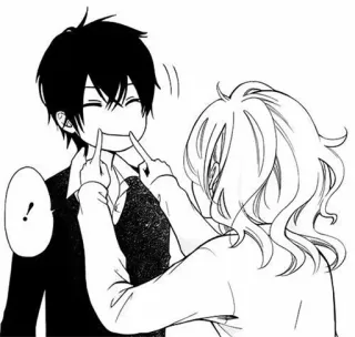 ❤ e55f2720 ! Manga, Anime, Ami, Souriant, Mignon telegram sticker