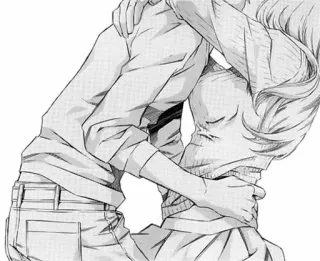 💋 e832ef0c Anime, Manga, Étreinte, Romance, Couple telegram sticker