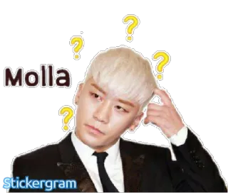 🤔 443ce9db Molla 问题, 困惑, 思考, 韩语, molla telegram sticker