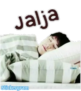 😴 6211f238 jalja 睡眠, 晚安, 睡觉, jalja, 韩语 telegram sticker