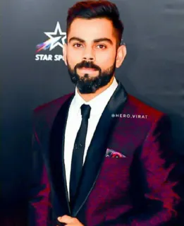 🔥 ff3c99ae Virat Kohli @HERO.VIRAT Virat Kohli, Joueur de cricket indien, Joueur de cricket, Sport, Athlète, Costume telegram sticker