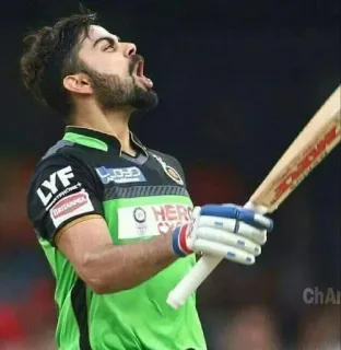 Virat Kohli @IPLFansKerala whatsapp stickers