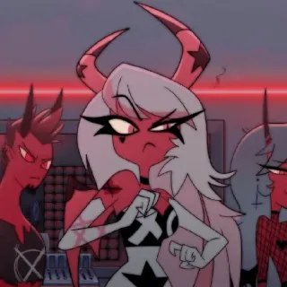 🎀 4c5f599c Millie Helluva Boss Helluva Boss, Cartoon, Dämon, Millie, Wut, Imp telegram sticker