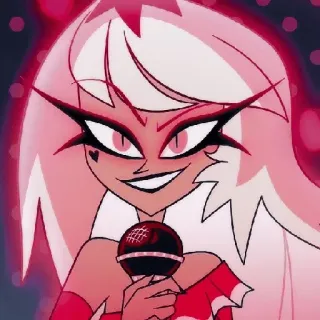 🎀 9eb1b596 Verosika Mayday Helluva Boss animiert, Sänger, Charakter, Helluva Boss, Verosika Mayday telegram sticker