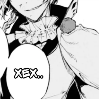 ✝️ 93650670 XEX.. manga, anime, black and white, offensive whatsapp sticker